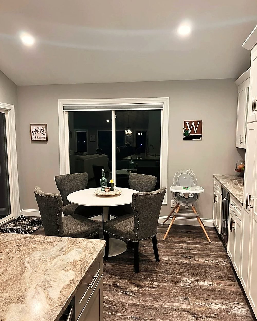 Finished interior wall painted by Royal Surface Painting in Calgary