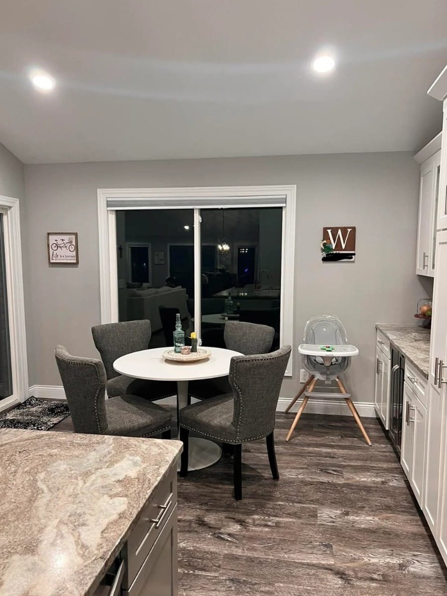 Dining Nook Repaint — Interior by Royal Surface Painting, Calgary