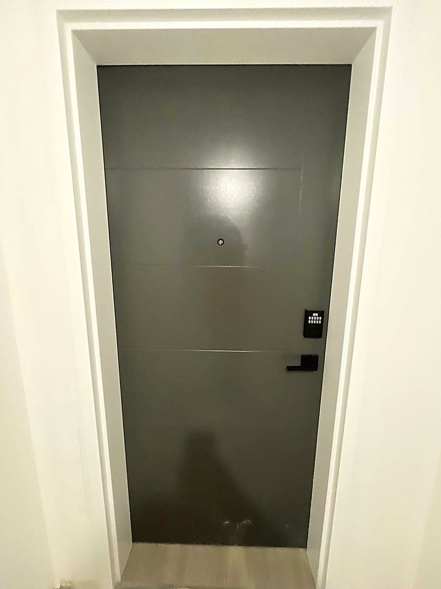 Interior Door, Grey — Trim & Doors by Royal Surface Painting, Calgary