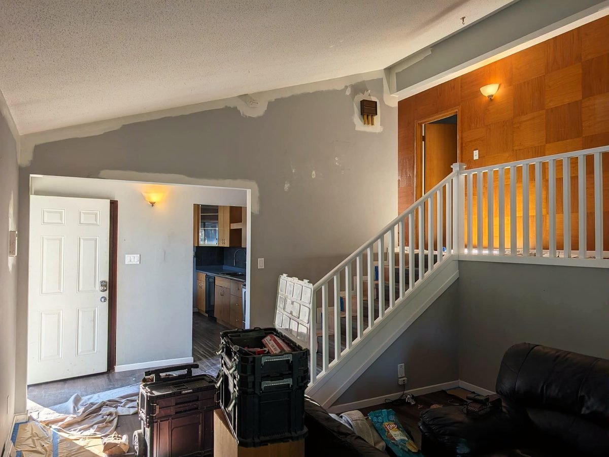 Living Room & Stairwell — Interior by Royal Surface Painting, Calgary